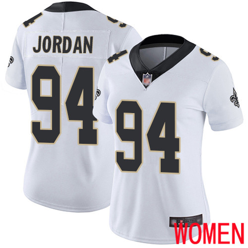 New Orleans Saints Limited White Women Cameron Jordan Road Jersey NFL Football #94 Vapor Untouchable Jersey->youth nfl jersey->Youth Jersey